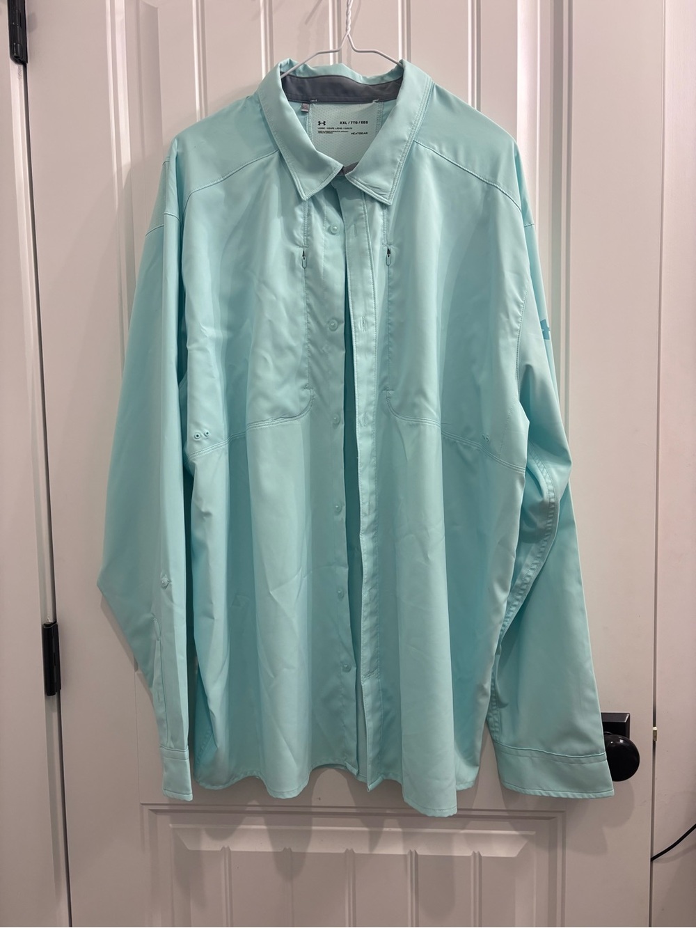 Under Armour Men’s Aqua Button-Down Performance Shirt